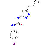 InChI=1/C12H13ClN4OS/c1-2-3-10-16-17-12(19-10)15-11(18)14-9-6-4-8(13)5-7-9/h4-7H,2-3H2,1H3,(H2,14,15,17,18)