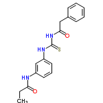 InChI=1/C18H19N3O2S/c1-2-16(22)19-14-9-6-10-15(12-14)20-18(24)21-17(23)11-13-7-4-3-5-8-13/h3-10,12H,2,11H2,1H3,(H,19,22)(H2,20,21,23,24)