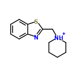 InChI=1/C13H16N2S/c1-4-8-15(9-5-1)10-13-14-11-6-2-3-7-12(11)16-13/h2-3,6-7H,1,4-5,8-10H2/p+1