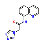 InChI=1/C12H10N6O/c19-11(7-18-8-14-16-17-18)15-10-5-1-3-9-4-2-6-13-12(9)10/h1-6,8H,7H2,(H,15,19)