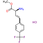 InChI=1/C12H12F3NO2.ClH/c1-18-11(17)10(16)7-4-8-2-5-9(6-3-8)12(13,14)15;/h2-7,10H,16H2,1H3;1H/t10-;/m0./s1