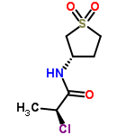 InChI=1/C7H12ClNO3S/c1-5(8)7(10)9-6-2-3-13(11,12)4-6/h5-6H,2-4H2,1H3,(H,9,10)/t5-,6-/m0/s1