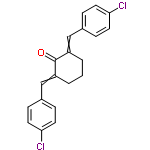 InChI=1/C20H16Cl2O/c21-18-8-4-14(5-9-18)12-16-2-1-3-17(20(16)23)13-15-6-10-19(22)11-7-15/h4-13H,1-3H2