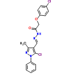 InChI=1/C19H16Cl2N4O2/c1-13-17(19(21)25(24-13)15-5-3-2-4-6-15)11-22-23-18(26)12-27-16-9-7-14(20)8-10-16/h2-11H,12H2,1H3,(H,23,26)/b22-11+