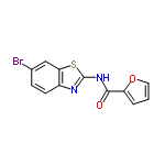 InChI=1/C12H7BrN2O2S/c13-7-3-4-8-10(6-7)18-12(14-8)15-11(16)9-2-1-5-17-9/h1-6H,(H,14,15,16)