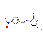 InChI=1/C9H9N3O5/c1-6-5-11(9(13)16-6)10-4-7-2-3-8(17-7)12(14)15/h2-4,6H,5H2,1H3/b10-4+