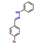 InChI=1/C13H11BrN2/c14-12-8-6-11(7-9-12)10-15-16-13-4-2-1-3-5-13/h1-10,16H/b15-10+