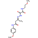 InChI=1/C16H22N4O5/c1-11(19-20-16(23)15(22)17-8-9-24-2)10-14(21)18-12-4-6-13(25-3)7-5-12/h4-7H,8-10H2,1-3H3,(H,17,22)(H,18,21)(H,20,23)/b19-11+