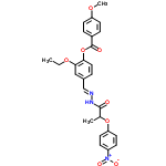 InChI=1/C26H25N3O8/c1-4-35-24-15-18(5-14-23(24)37-26(31)19-6-10-21(34-3)11-7-19)16-27-28-25(30)17(2)36-22-12-8-20(9-13-22)29(32)33/h5-17H,4H2,1-3H3,(H,28,30)/b27-16+