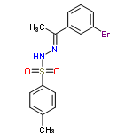 InChI=1/C15H15BrN2O2S/c1-11-6-8-15(9-7-11)21(19,20)18-17-12(2)13-4-3-5-14(16)10-13/h3-10,18H,1-2H3/b17-12+