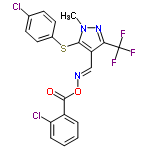 InChI=1/C19H12Cl2F3N3O2S/c1-27-17(30-12-8-6-11(20)7-9-12)14(16(26-27)19(22,23)24)10-25-29-18(28)13-4-2-3-5-15(13)21/h2-10H,1H3/b25-10+