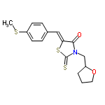 InChI=1/C16H17NO2S3/c1-21-13-6-4-11(5-7-13)9-14-15(18)17(16(20)22-14)10-12-3-2-8-19-12/h4-7,9,12H,2-3,8,10H2,1H3/b14-9-