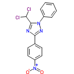 InChI=1/C15H10Cl2N4O2/c16-13(17)15-18-14(10-6-8-12(9-7-10)21(22)23)19-20(15)11-4-2-1-3-5-11/h1-9,13H