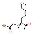 InChI=1/C12H16O3/c1-2-3-4-5-10-9(8-12(14)15)6-7-11(10)13/h3-4H,2,5-8H2,1H3,(H,14,15)/b4-3-