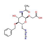 InChI=1/C17H22N4O7/c1-10(22)20-14-15(25)16(26-8-11-5-3-2-4-6-11)12(7-19-21-18)28-17(14)27-9-13(23)24/h2-6,12,14-17,25H,7-9H2,1H3,(H,20,22)(H,23,24)/t12-,14-,15-,16-,17+/m1/s1