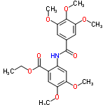 InChI=1/C21H25NO8/c1-7-30-21(24)13-10-15(25-2)16(26-3)11-14(13)22-20(23)12-8-17(27-4)19(29-6)18(9-12)28-5/h8-11H,7H2,1-6H3,(H,22,23)