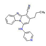 InChI=1/C20H17N5/c1-2-5-14-12-19(23-15-8-10-22-11-9-15)25-18-7-4-3-6-17(18)24-20(25)16(14)13-21/h3-4,6-12H,2,5H2,1H3,(H,22,23)