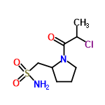 InChI=1/C8H15ClN2O3S/c1-6(9)8(12)11-4-2-3-7(11)5-15(10,13)14/h6-7H,2-5H2,1H3,(H2,10,13,14)