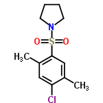 InChI=1/C12H16ClNO2S/c1-9-8-12(10(2)7-11(9)13)17(15,16)14-5-3-4-6-14/h7-8H,3-6H2,1-2H3