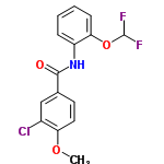 InChI=1/C15H12ClF2NO3/c1-21-12-7-6-9(8-10(12)16)14(20)19-11-4-2-3-5-13(11)22-15(17)18/h2-8,15H,1H3,(H,19,20)