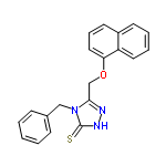 InChI=1/C20H17N3OS/c25-20-22-21-19(23(20)13-15-7-2-1-3-8-15)14-24-18-12-6-10-16-9-4-5-11-17(16)18/h1-12H,13-14H2,(H,22,25)