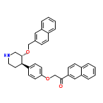 InChI=1/C34H31NO3/c36-33(30-12-11-26-6-2-4-8-29(26)20-30)23-37-31-15-13-27(14-16-31)32-17-18-35-21-34(32)38-22-24-9-10-25-5-1-3-7-28(25)19-24/h1-16,19-20,32,34-35H,17-18,21-23H2/t32-,34+/m1/s1