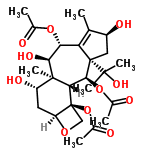 InChI=1/C26H38O11/c1-11-15(30)9-25(23(5,6)33)18(11)19(35-12(2)27)21(32)24(7)16(31)8-17-26(10-34-17,37-14(4)29)20(24)22(25)36-13(3)28/h15-17,19-22,30-33H,8-10H2,1-7H3/t15-,16-,17-,19+,20-,21-,22-,24+,25-,26-/m0/s1