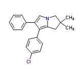 InChI=1/C21H20ClN/c1-21(2)12-19-20(16-8-10-17(22)11-9-16)18(13-23(19)14-21)15-6-4-3-5-7-15/h3-11,13H,12,14H2,1-2H3