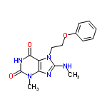 InChI=1/C15H17N5O3/c1-16-14-17-12-11(13(21)18-15(22)19(12)2)20(14)8-9-23-10-6-4-3-5-7-10/h3-7H,8-9H2,1-2H3,(H,16,17)(H,18,21,22)