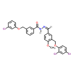 InChI=1/C29H23Cl3N2O4/c1-36-27-10-8-19(12-22(27)18-38-28-11-9-24(31)15-26(28)32)16-33-34-29(35)21-5-2-4-20(13-21)17-37-25-7-3-6-23(30)14-25/h2-16H,17-18H2,1H3,(H,34,35)/b33-16-