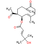 InChI=1/C20H28O5/c1-13-6-9-17(22)14(2)7-8-16(15(3)21)18(12-13)25-19(23)10-11-20(4,5)24/h10-12,16,18,24H,2,6-9H2,1,3-5H3/b11-10+,13-12+/t16-,18-/m1/s1