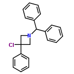 InChI=1/C22H20ClN/c23-22(20-14-8-3-9-15-20)16-24(17-22)21(18-10-4-1-5-11-18)19-12-6-2-7-13-19/h1-15,21H,16-17H2