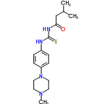 InChI=1/C17H26N4OS/c1-13(2)12-16(22)19-17(23)18-14-4-6-15(7-5-14)21-10-8-20(3)9-11-21/h4-7,13H,8-12H2,1-3H3,(H2,18,19,22,23)