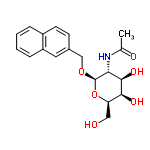 InChI=1/C19H23NO6/c1-11(22)20-16-18(24)17(23)15(9-21)26-19(16)25-10-12-6-7-13-4-2-3-5-14(13)8-12/h2-8,15-19,21,23-24H,9-10H2,1H3,(H,20,22)/t15-,16-,17+,18-,19-/m1/s1