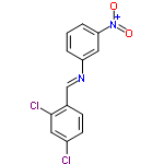 InChI=1/C13H8Cl2N2O2/c14-10-5-4-9(13(15)6-10)8-16-11-2-1-3-12(7-11)17(18)19/h1-8H/b16-8+