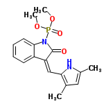 InChI=1/C17H19N2O4P/c1-11-9-12(2)18-15(11)10-14-13-7-5-6-8-16(13)19(17(14)20)24(21,22-3)23-4/h5-10,18H,1-4H3/b14-10-