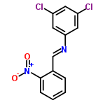 InChI=1/C13H8Cl2N2O2/c14-10-5-11(15)7-12(6-10)16-8-9-3-1-2-4-13(9)17(18)19/h1-8H/b16-8+