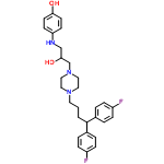 InChI=1/C29H35F2N3O2/c30-24-7-3-22(4-8-24)29(23-5-9-25(31)10-6-23)2-1-15-33-16-18-34(19-17-33)21-28(36)20-32-26-11-13-27(35)14-12-26/h3-14,28-29,32,35-36H,1-2,15-21H2