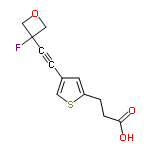 InChI=1/C12H11FO3S/c13-12(7-16-8-12)4-3-9-5-10(17-6-9)1-2-11(14)15/h5-6H,1-2,7-8H2,(H,14,15)