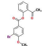 InChI=1/C16H13BrO4/c1-10(18)12-5-3-4-6-14(12)21-16(19)11-7-8-15(20-2)13(17)9-11/h3-9H,1-2H3