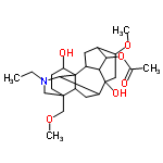 InChI=1/C25H39NO6/c1-5-26-11-23(12-30-3)7-6-19(28)25-15-8-14-17(31-4)10-24(29,16(22(25)26)9-18(23)25)20(15)21(14)32-13(2)27/h14-22,28-29H,5-12H2,1-4H3