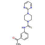 InChI=1/C17H19N5OS/c1-13(23)14-4-2-5-15(12-14)20-17(24)22-10-8-21(9-11-22)16-18-6-3-7-19-16/h2-7,12H,8-11H2,1H3,(H,20,24)