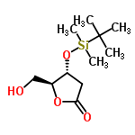 InChI=1/C11H22O4Si/c1-11(2,3)16(4,5)15-8-6-10(13)14-9(8)7-12/h8-9,12H,6-7H2,1-5H3/t8-,9+/m1/s1