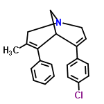 InChI=1/C21H20ClN/c1-15-13-23-12-11-19(16-7-9-18(22)10-8-16)20(14-23)21(15)17-5-3-2-4-6-17/h2-11,20H,12-14H2,1H3