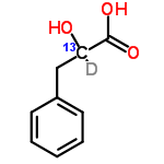 InChI=1/C9H10O3/c10-8(9(11)12)6-7-4-2-1-3-5-7/h1-5,8,10H,6H2,(H,11,12)/i8+1D