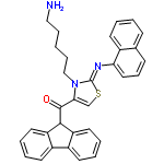 InChI=1/C32H29N3OS/c33-19-8-1-9-20-35-29(21-37-32(35)34-28-18-10-12-22-11-2-3-13-23(22)28)31(36)30-26-16-6-4-14-24(26)25-15-5-7-17-27(25)30/h2-7,10-18,21,30H,1,8-9,19-20,33H2/b34-32-