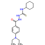 InChI=1/C18H28N4OS/c1-3-22(4-2)16-12-10-14(11-13-16)17(23)20-21-18(24)19-15-8-6-5-7-9-15/h10-13,15H,3-9H2,1-2H3,(H,20,23)(H2,19,21,24)