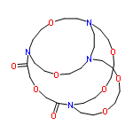 InChI=1/C26H48N4O9/c31-25-23-39-24-26(32)30-9-17-37-21-19-35-13-5-27-1-2-28(6-14-36-20-22-38-18-10-30)4-12-34-16-8-29(25)7-15-33-11-3-27/h1-24H2