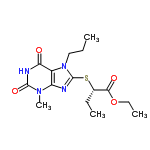 InChI=1/C15H22N4O4S/c1-5-8-19-10-11(18(4)14(22)17-12(10)20)16-15(19)24-9(6-2)13(21)23-7-3/h9H,5-8H2,1-4H3,(H,17,20,22)/t9-/m0/s1