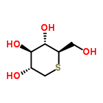 InChI=1/C6H12O4S/c7-1-4-6(10)5(9)3(8)2-11-4/h3-10H,1-2H2/t3-,4+,5+,6+/m0/s1